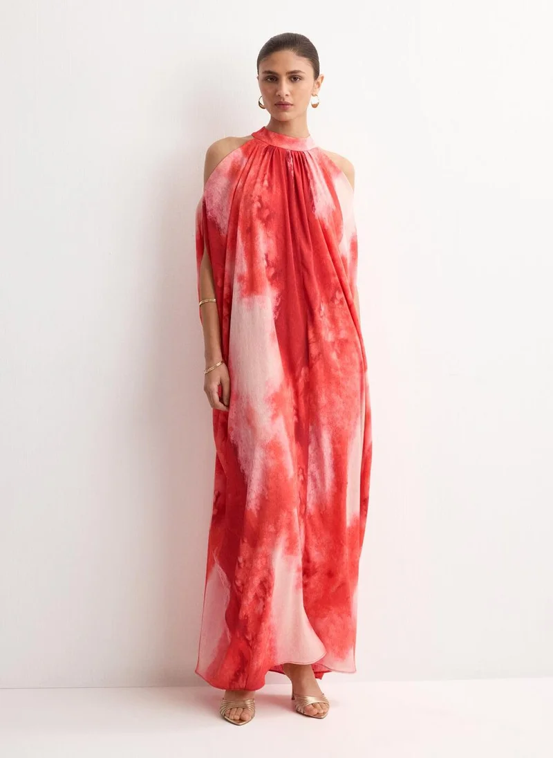 مانجو Off-the-shoulder long dress